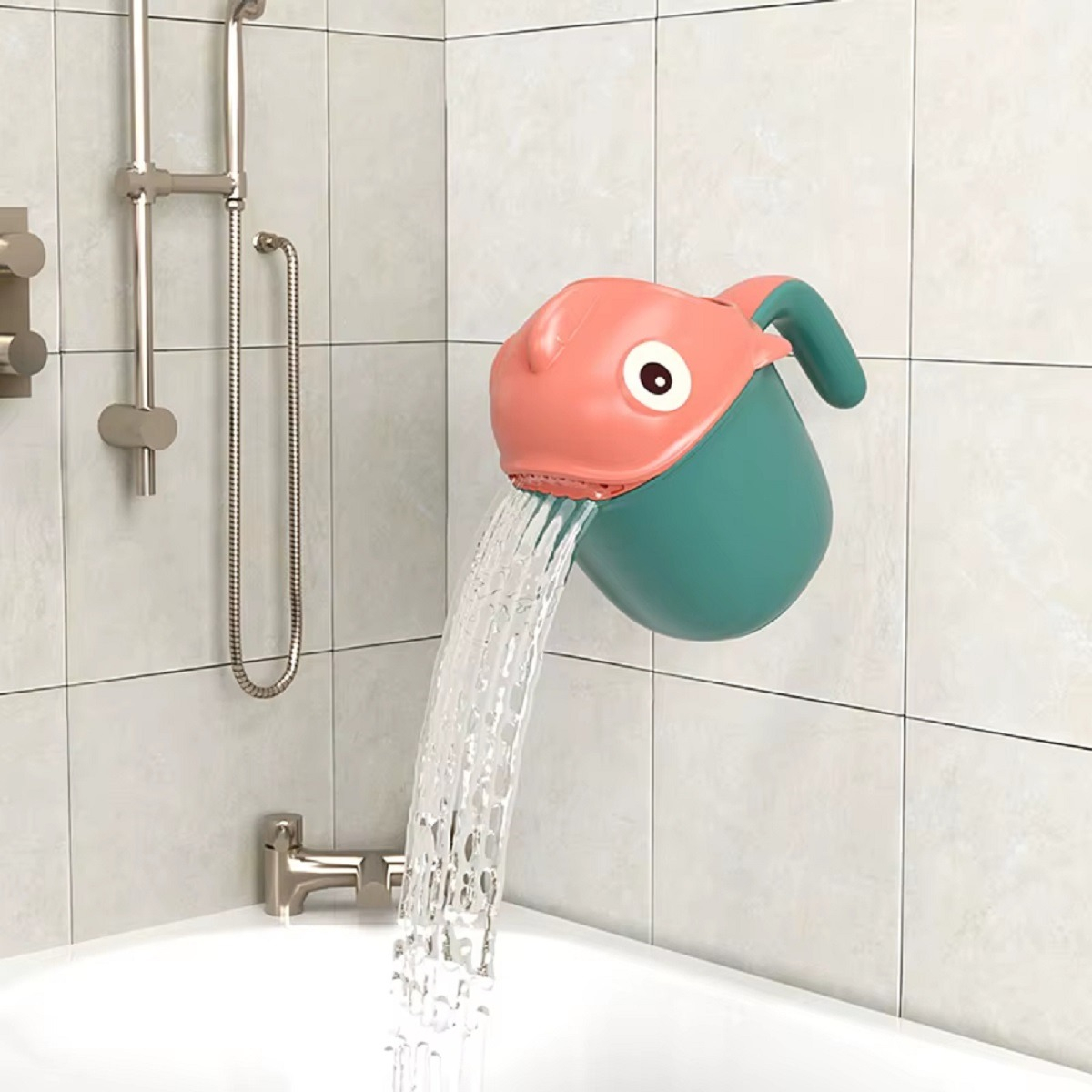 SET 4 JARRO TAZA DUCHA BOTELLA BAÑO NIÑOS BEBES LAU - 6