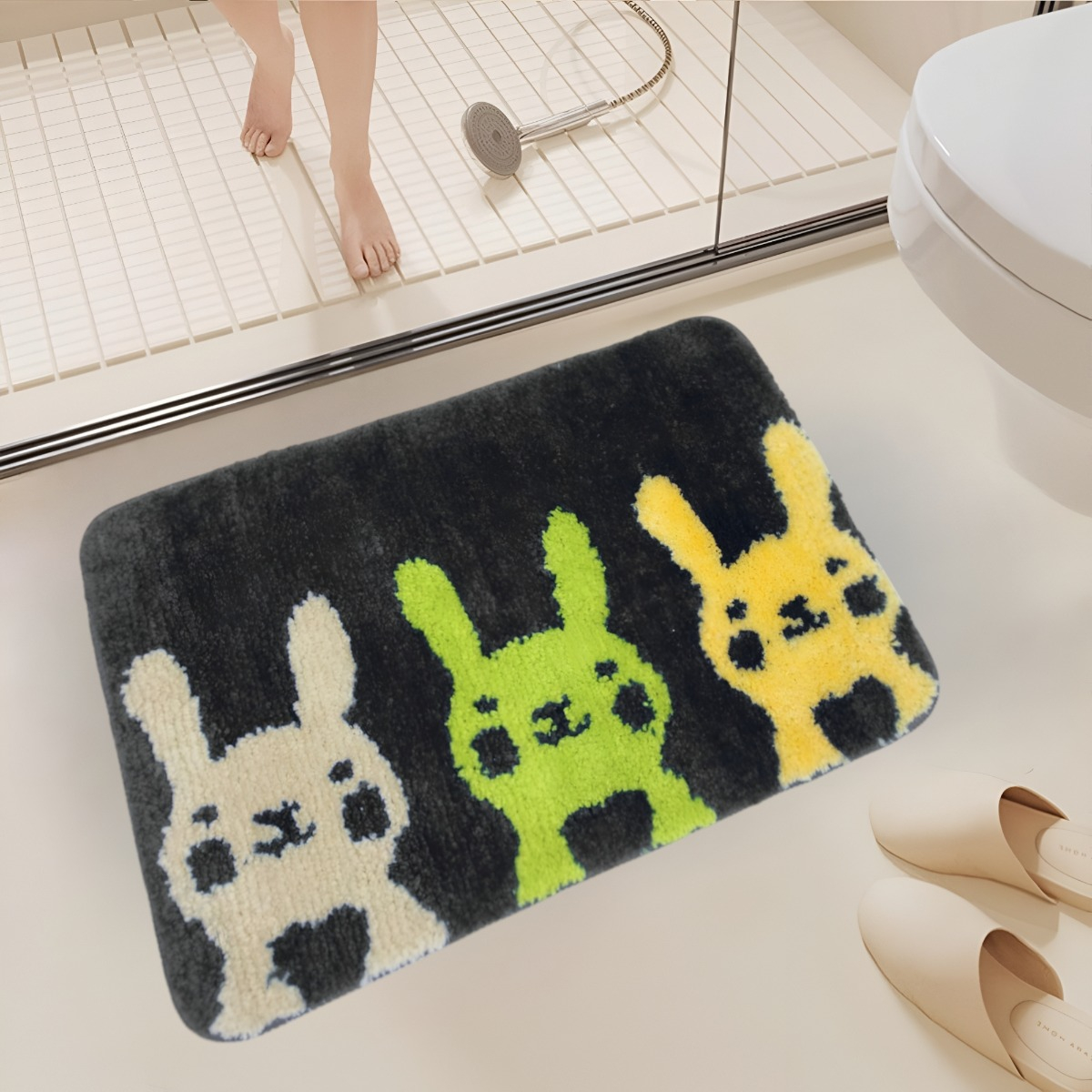 ALFOMBRA BAÑO ABSORBENTE ANTIDESLIZANTE MICROFIBRA JHN - 7