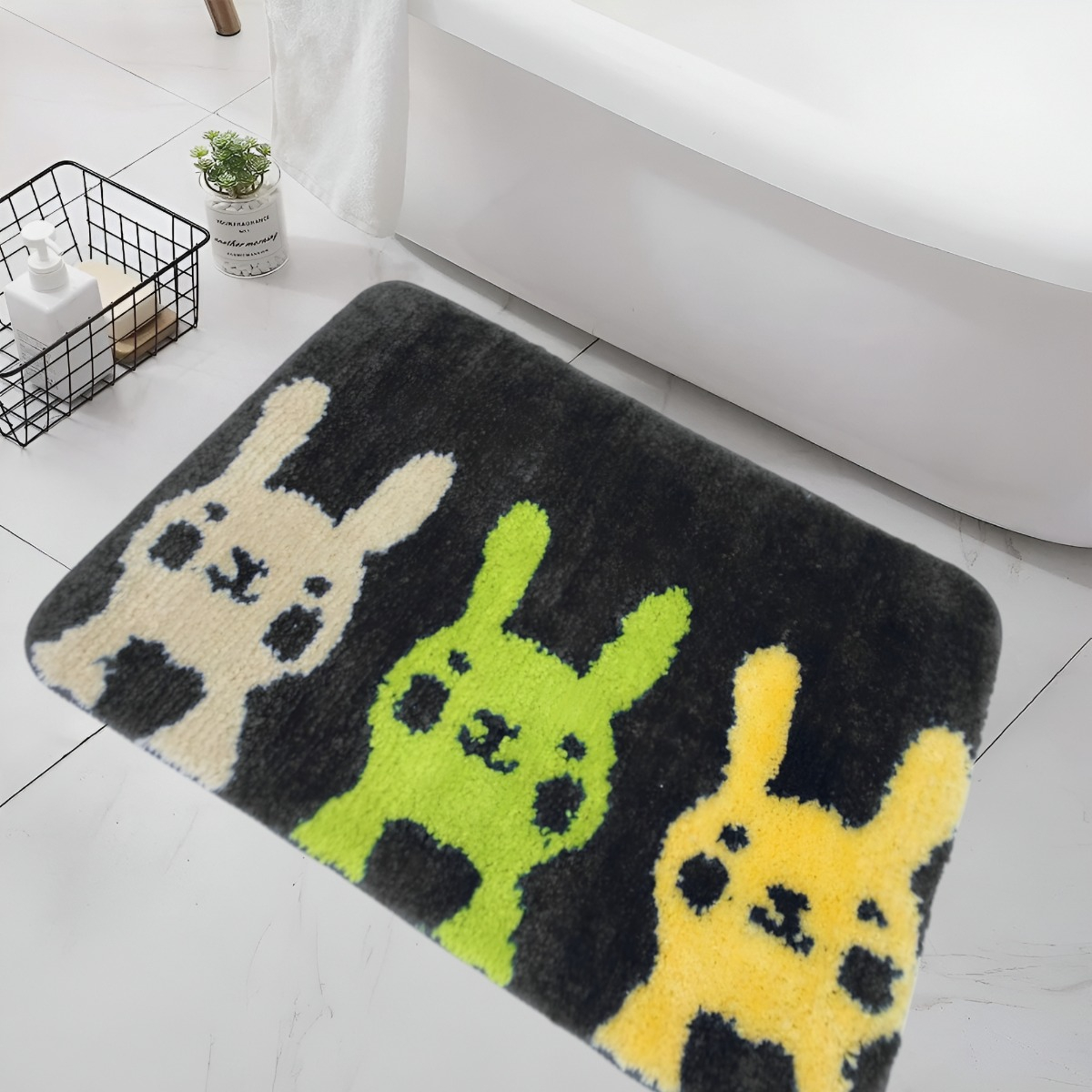ALFOMBRA BAÑO ABSORBENTE ANTIDESLIZANTE MICROFIBRA JHN - 9