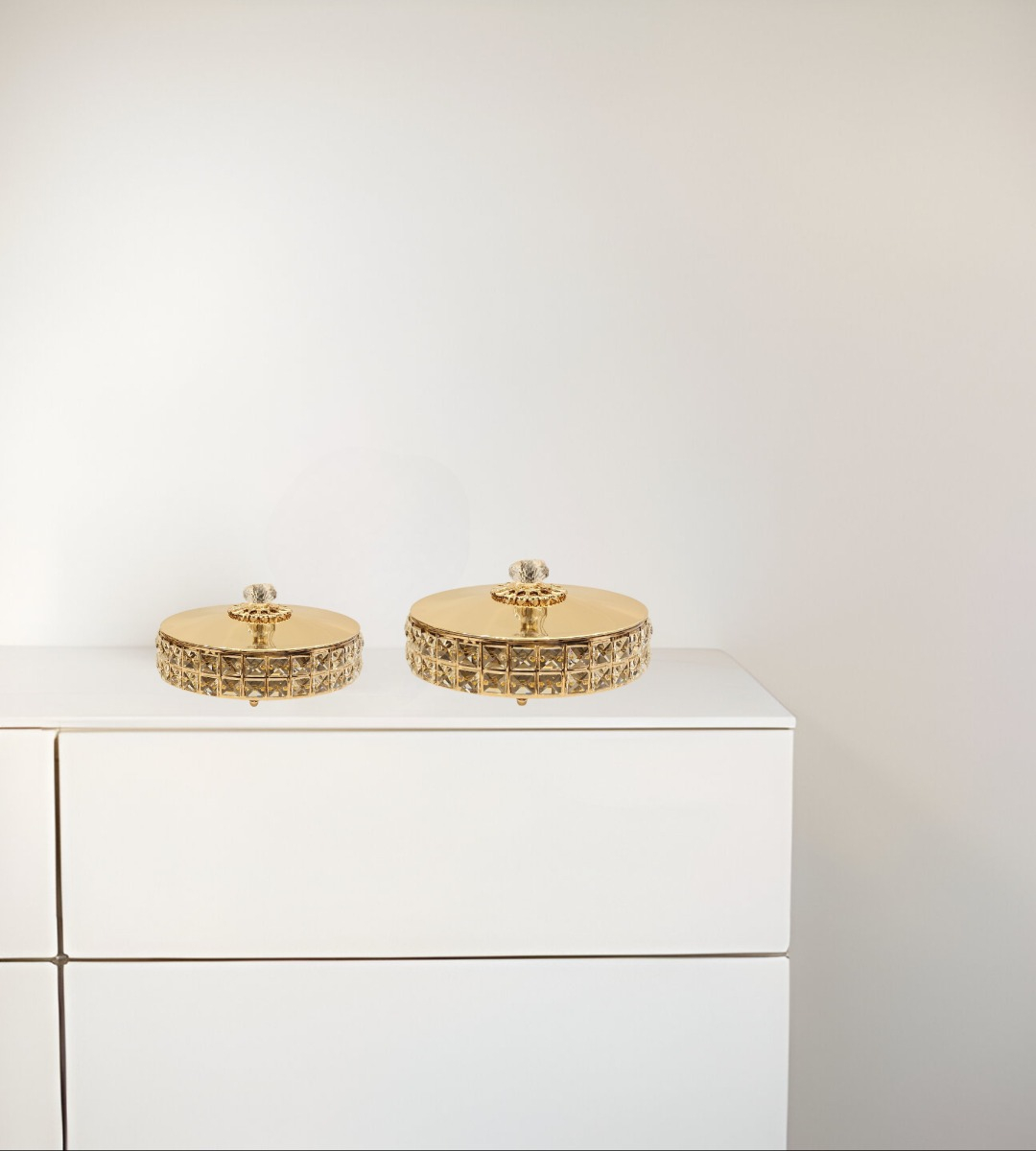 SET 3 JOYERO ALMACENAMIENTO CRISTAL CREATIVO ORGANIZADOR JHN - 10