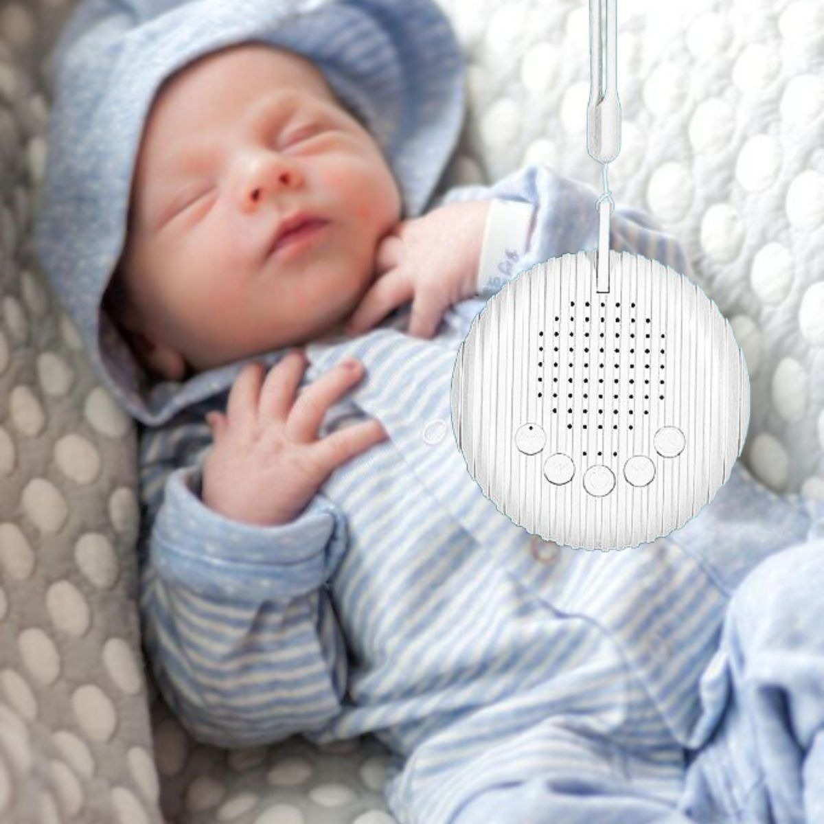 MONITOR RUIDO BLANCO BEBÉ SONIDOS RELAJANTES SUEÑO BEBE LAU - 4