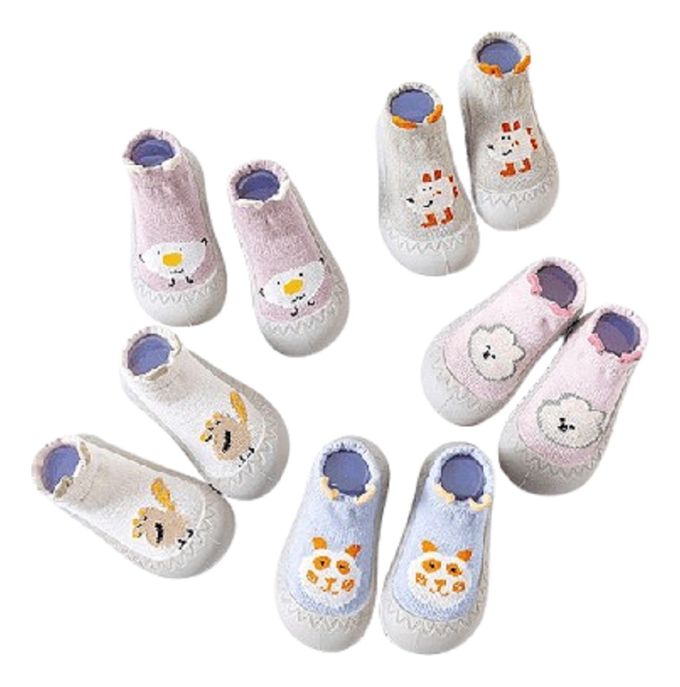 SET 2 ZAPATOS GOMA ANIMADOS PRIMEROS PASOS BEBES LAU - 1