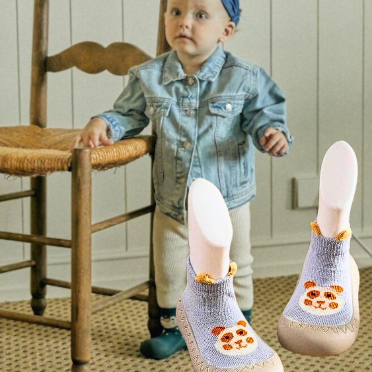 SET 2 ZAPATOS GOMA ANIMADOS PRIMEROS PASOS BEBES LAU - 5