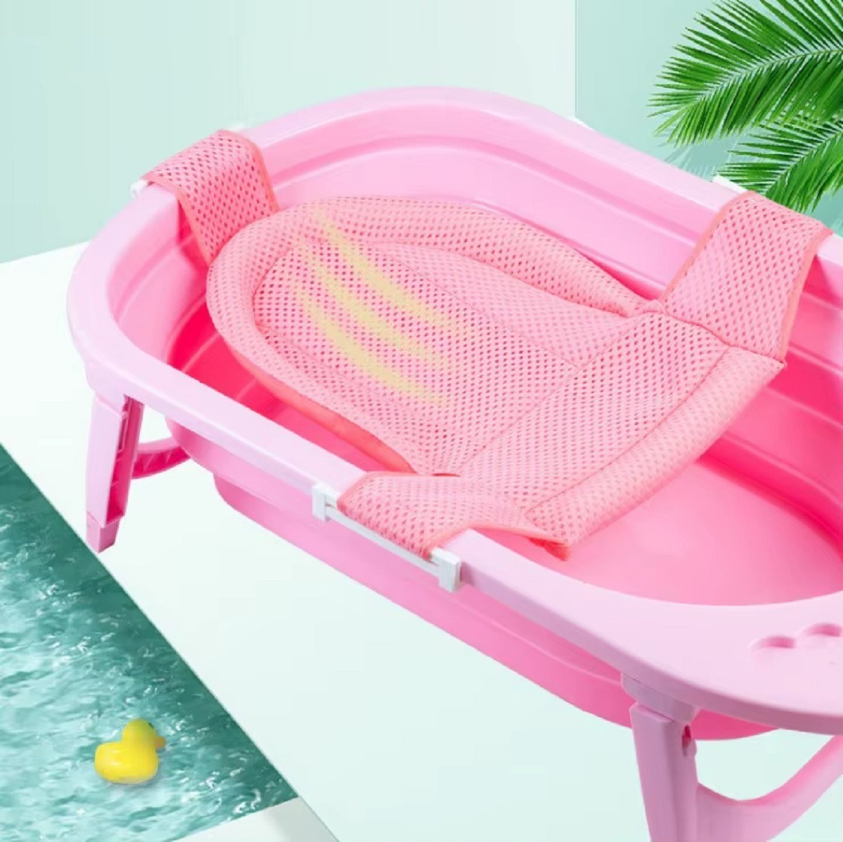 SET 3 MALLAS TINA ASIENTO SOPORTE BAÑERA BEBES UNISEX LAU - 2
