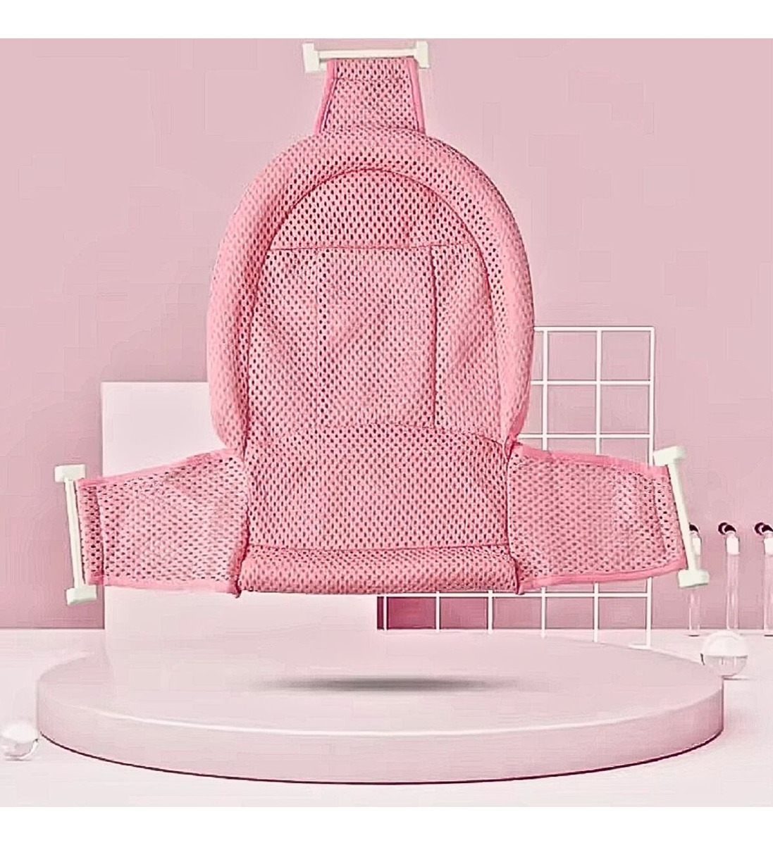 SET 3 MALLAS TINA ASIENTO SOPORTE BAÑERA BEBES UNISEX LAU - 4