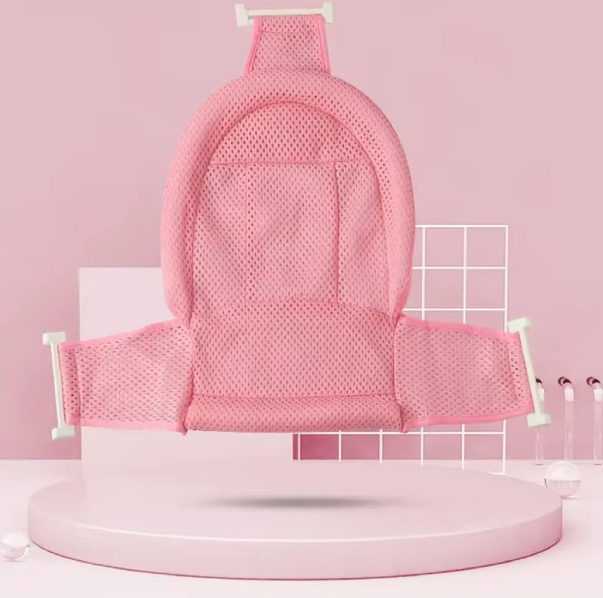 SET 3 MALLAS TINA ASIENTO SOPORTE BAÑERA BEBES UNISEX LAU - 10