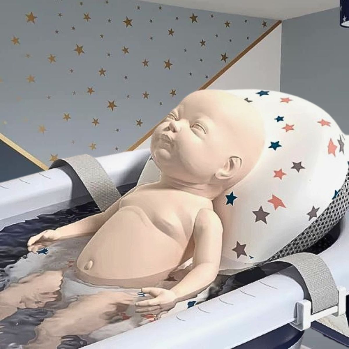 TINA BAÑERA PLEGABLE TERMOMETRO COMPACTA BEBES LAU - 5