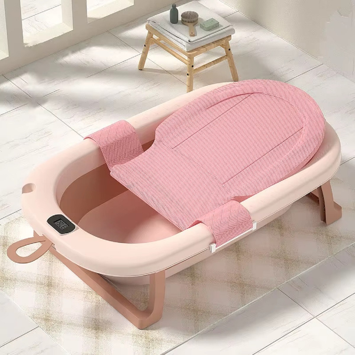 TINA BAÑERA PLEGABLE TERMOMETRO COMPACTA BEBES LAU - 7