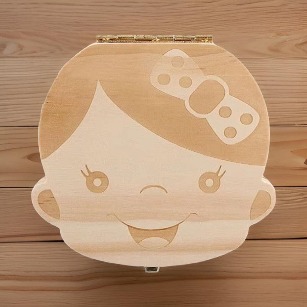 SET 3 CAJA MADERA GUARDAR DIENTE LECHE RECUERDO NIÑOS LAU - 2