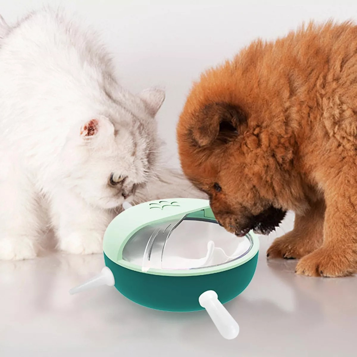 COMEDOR DISPENSADOR LECHE CACHORROS COMIDA GATOS PERROS LAU - 7