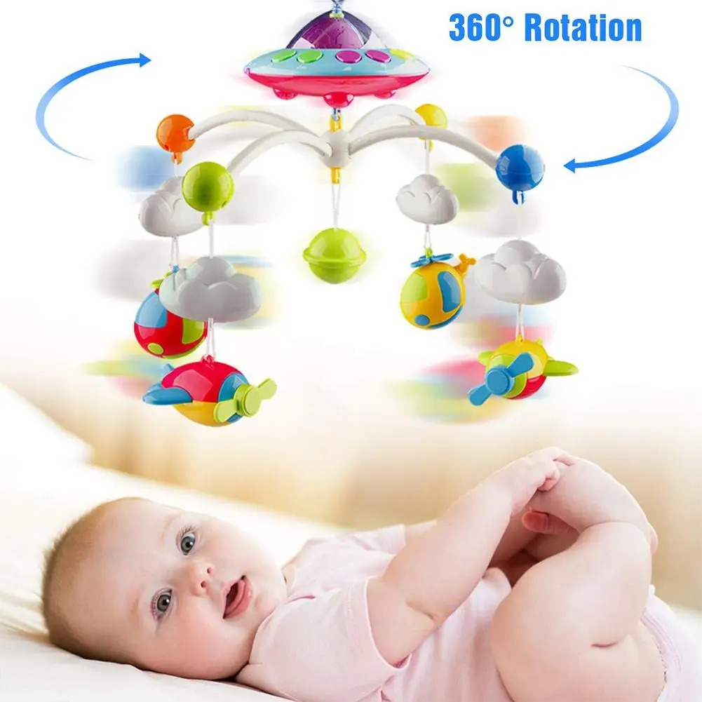 MOVIL MUSICAL PROYECTOR HELICÓPTERO CUNA ESTIMULA BEBE LAU - 5