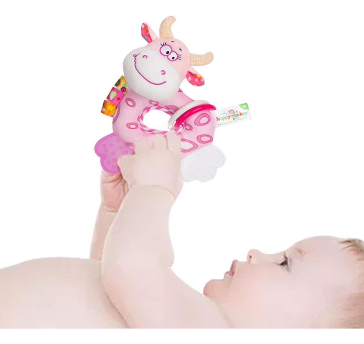 SONAJERO FELPA SUAVE MANO AGARRE PELUCHE DIVERTIDO BEBES LAU - 3