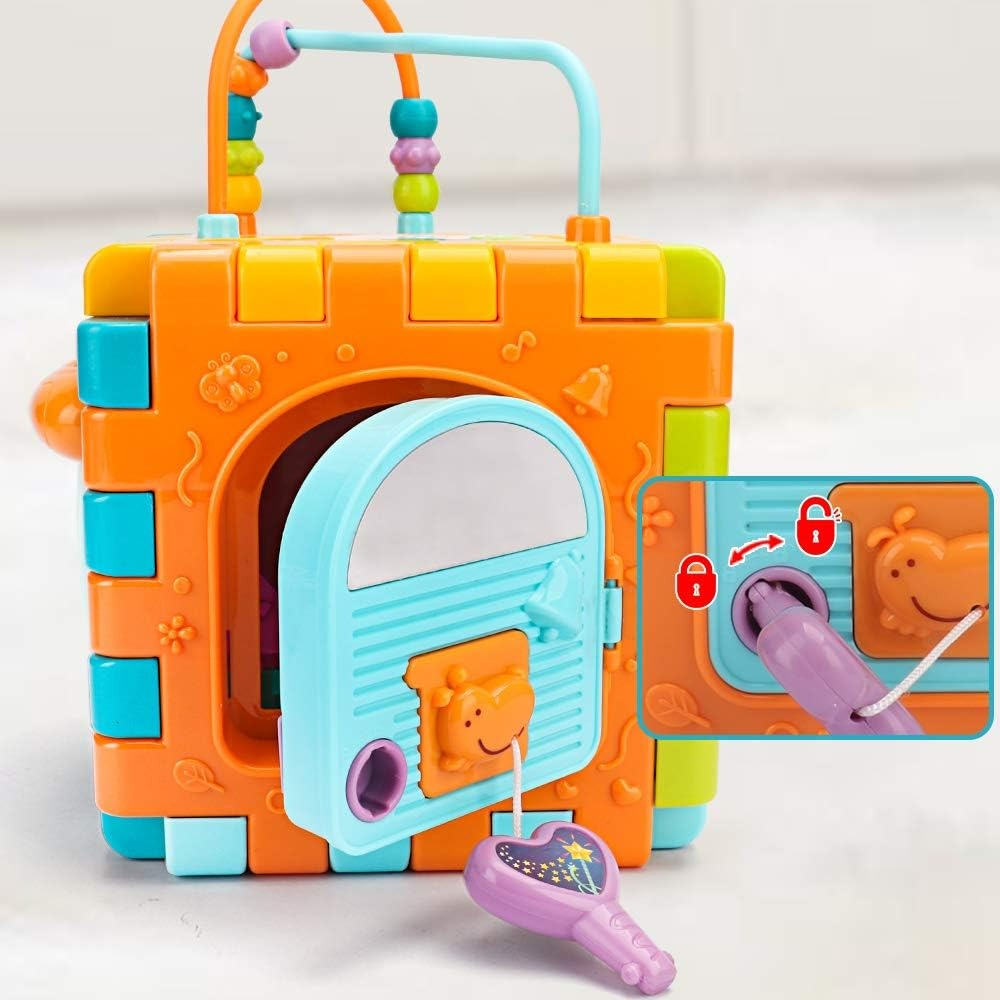 CUBO ACTIVIDADES NIÑOS APRENDIZAJE 6EN1 JUGUETE MUSICA LAU - 8