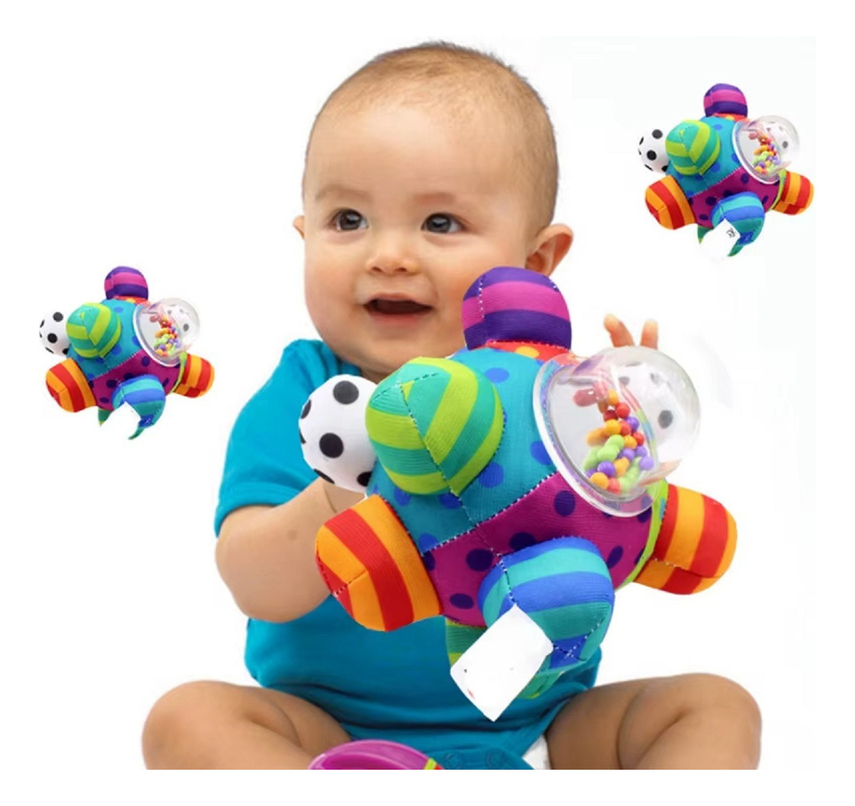 SONAJERO PELOTA ESTIMULA DESARROLLO SENSORIAL CONGNITIVO LAU - 1