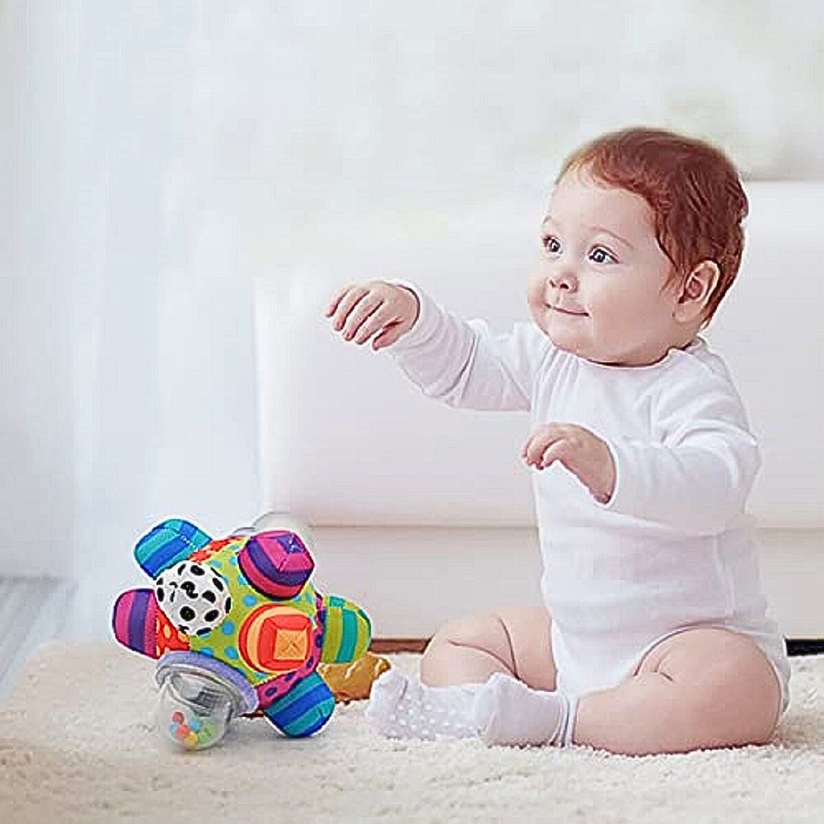 SONAJERO PELOTA ESTIMULA DESARROLLO SENSORIAL CONGNITIVO LAU - 5