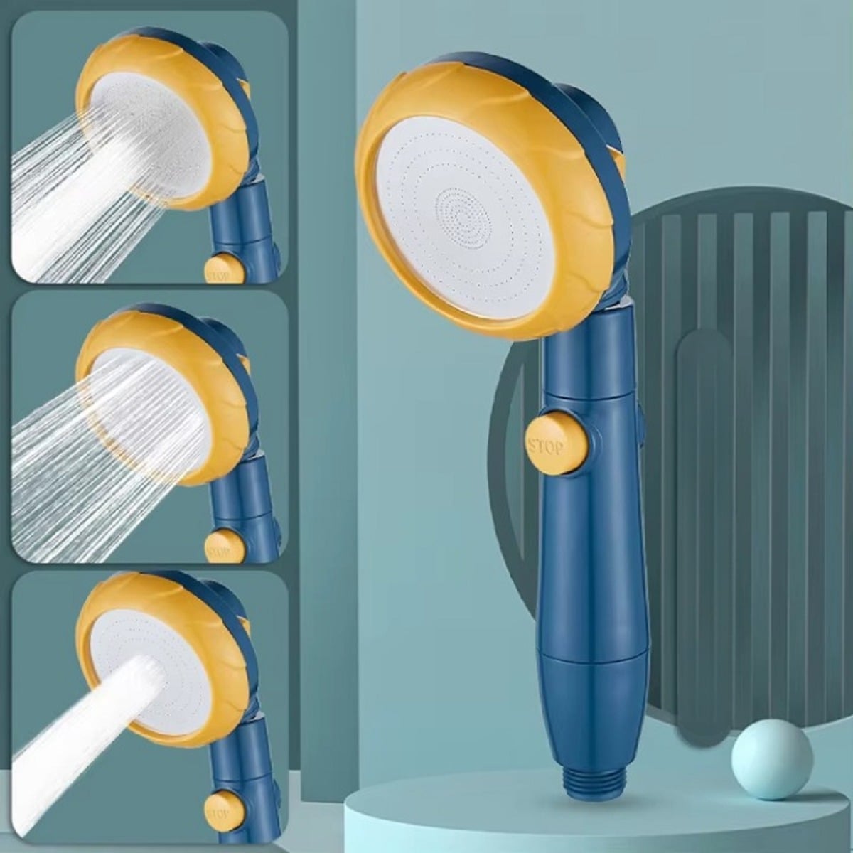 SET 2 DUCHAS ALTA PRESIÓN 3 MODOS REGADERA BAÑO HOGAR LAU - 3