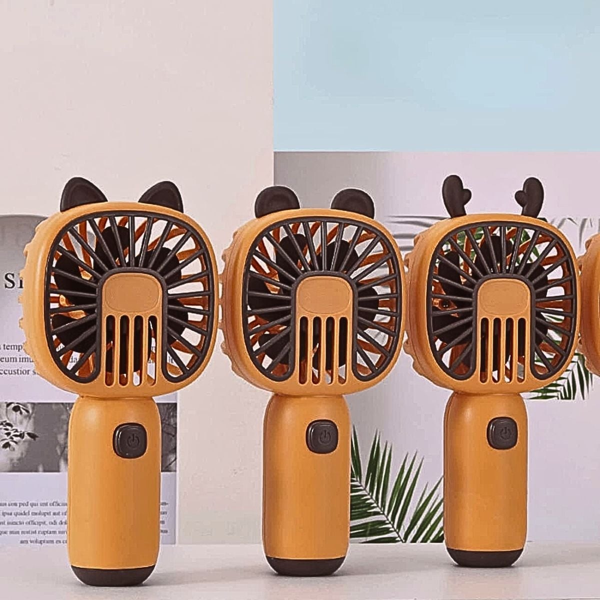 VENTILADOR MINI PORTATIL MANO KAWAII RECARGABLE USB LAU - 3