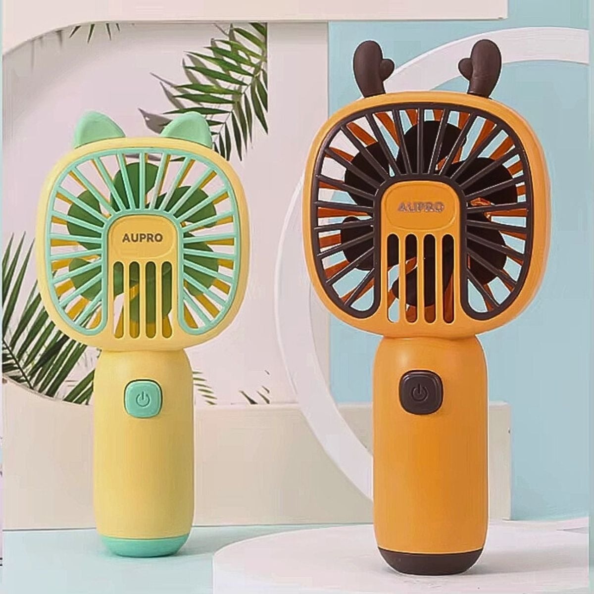 VENTILADOR MINI PORTATIL MANO KAWAII RECARGABLE USB LAU - 4