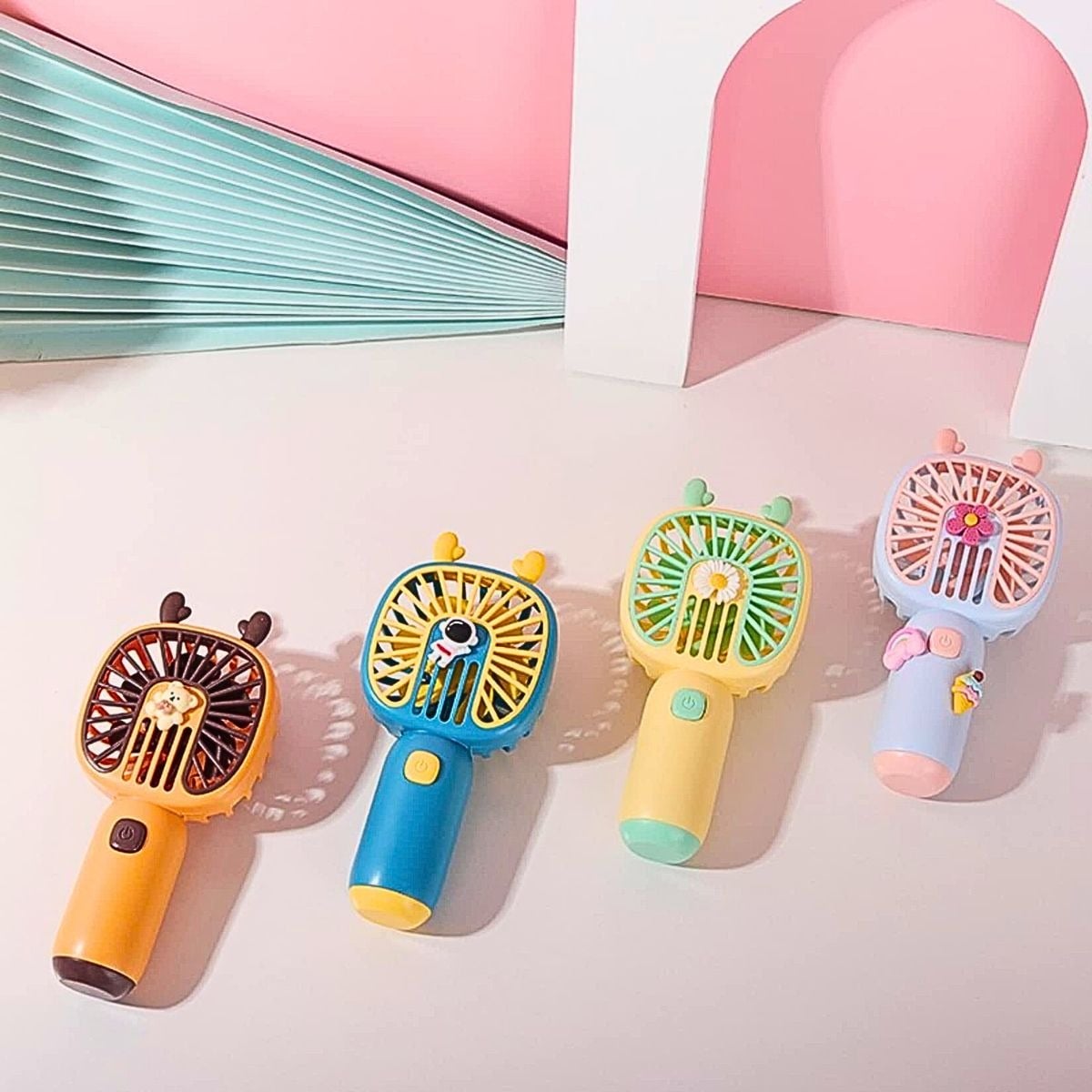 VENTILADOR MINI PORTATIL MANO KAWAII RECARGABLE USB LAU - 9