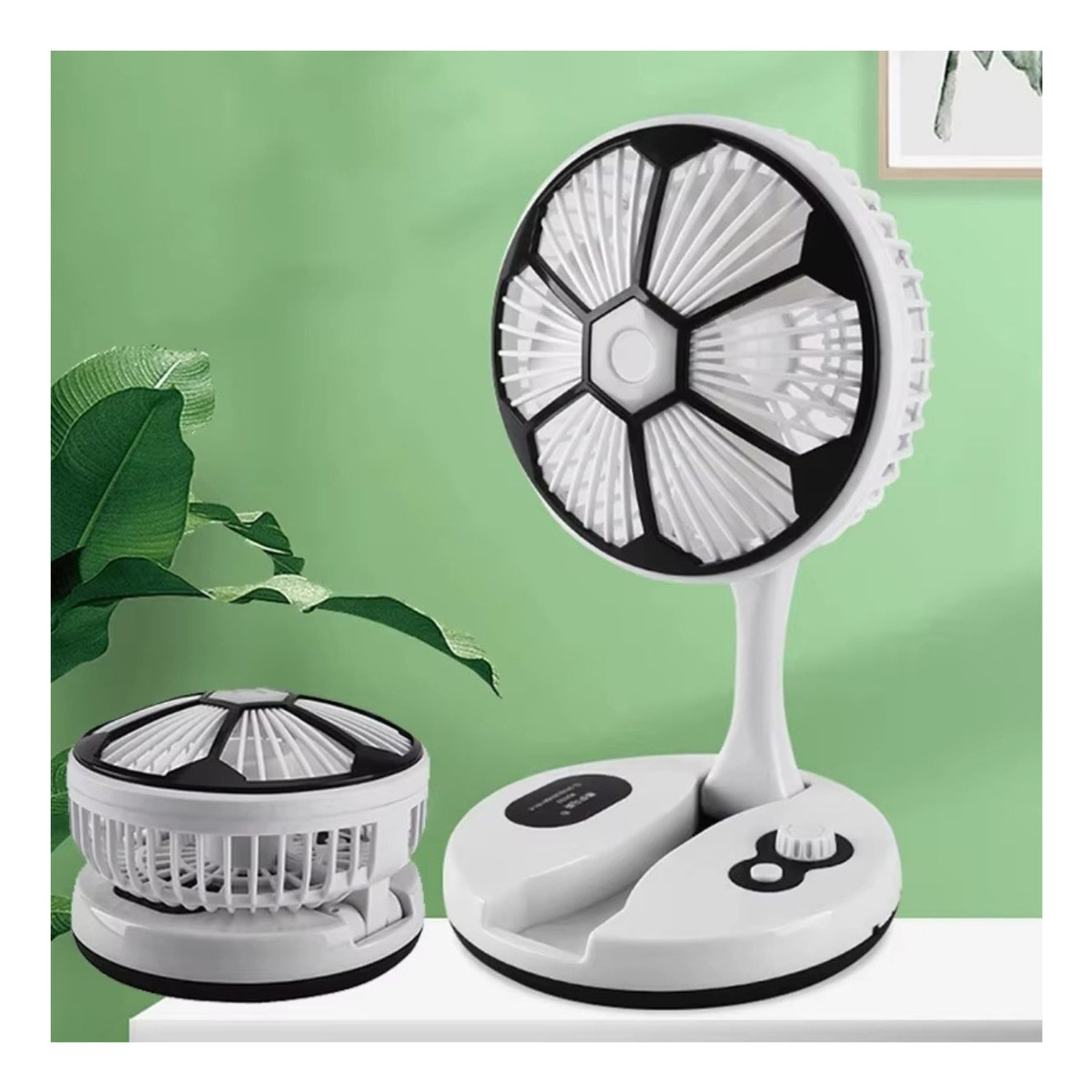 VENTILADOR PLEGABLE PORTÁTIL RECARGABLE USB VIAJE HOGAR LAU - 6