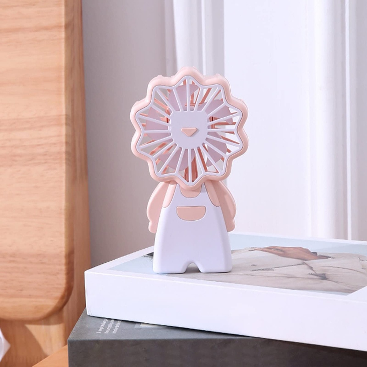 SET 2 MINI VENTILADOR PORTATIL ASTRONAUTA RECARGABLE USB LAU - 6
