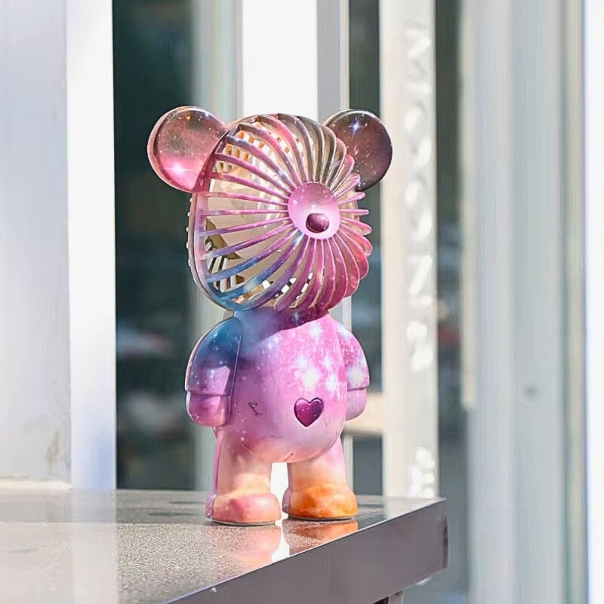 SET 2 VENTILADOR MINI PEQUEÑO PORTÁTIL CARGA USB DECORA LAU - 5