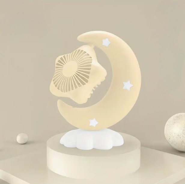 MINI VENTILADOR ESCRITORIO USB LUZ NOCTURNA NIÑOS NIÑAS LAU - 10