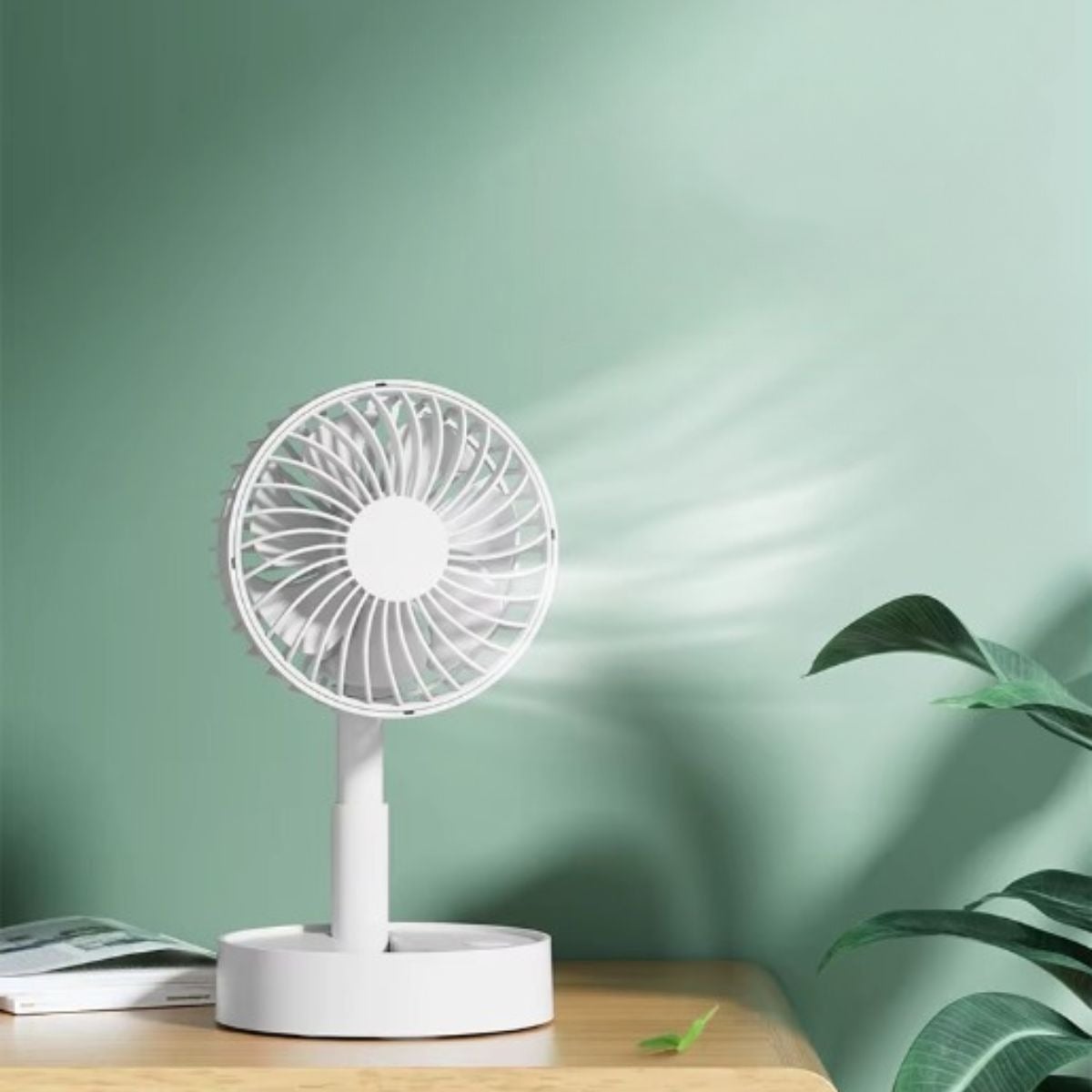 MINIVENTILADOR PORTÁTIL RECARGABLE SOPORTE HOGAR LAU - 1