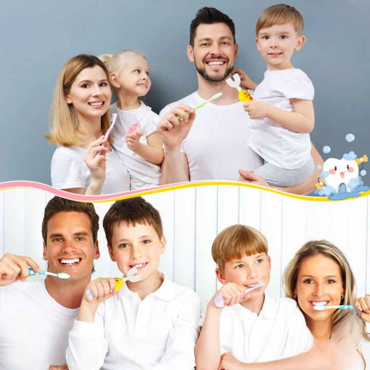 CEPILLOS DIENTES FORMA U SILICONA RESISTENTE NIÑOS LAU - 8