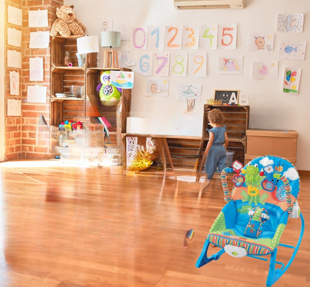 SILLA MECEDORA ESTIMULA DIVERTIDA COMODA PLEGABLE BEBES LAU - 8