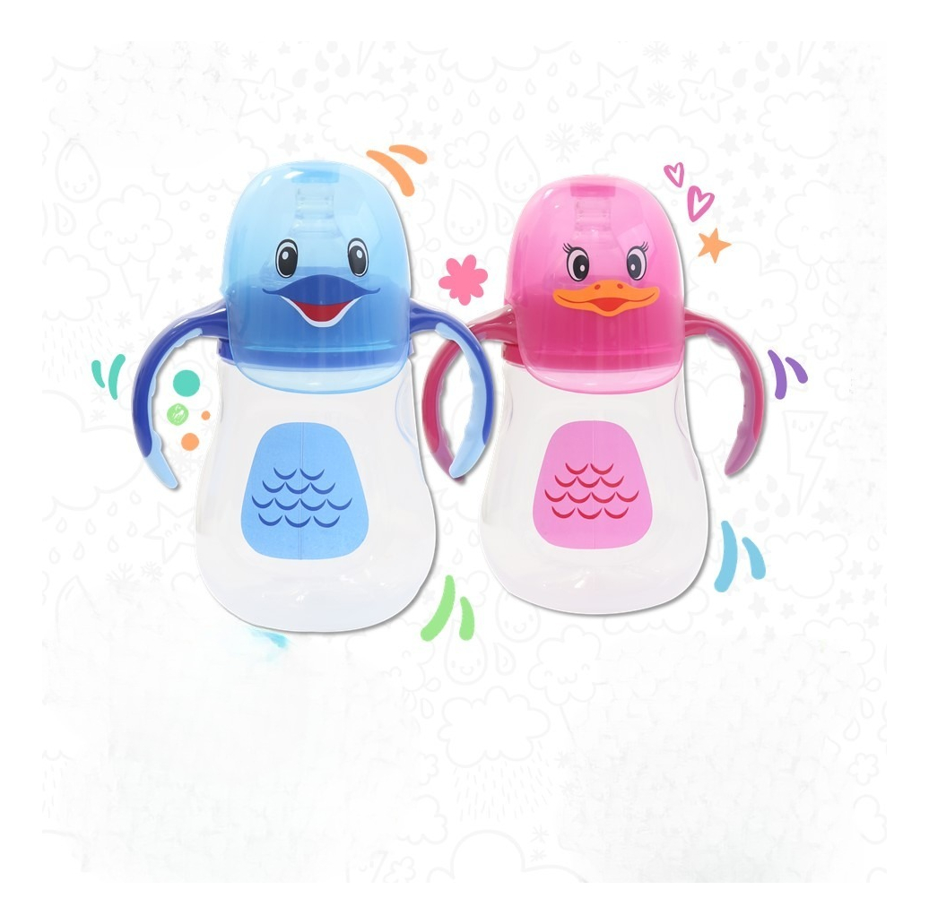 SET 2 MAMADERA AGARRE BOTELLA SILICONA 210 ML BEBES LAU - 2