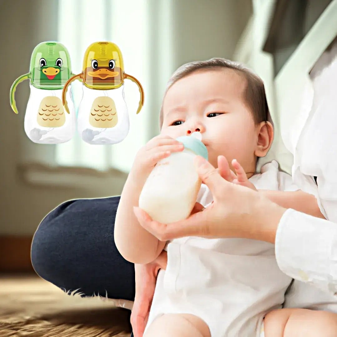 SET 2 MAMADERA AGARRE BOTELLA SILICONA 210 ML BEBES LAU - 4