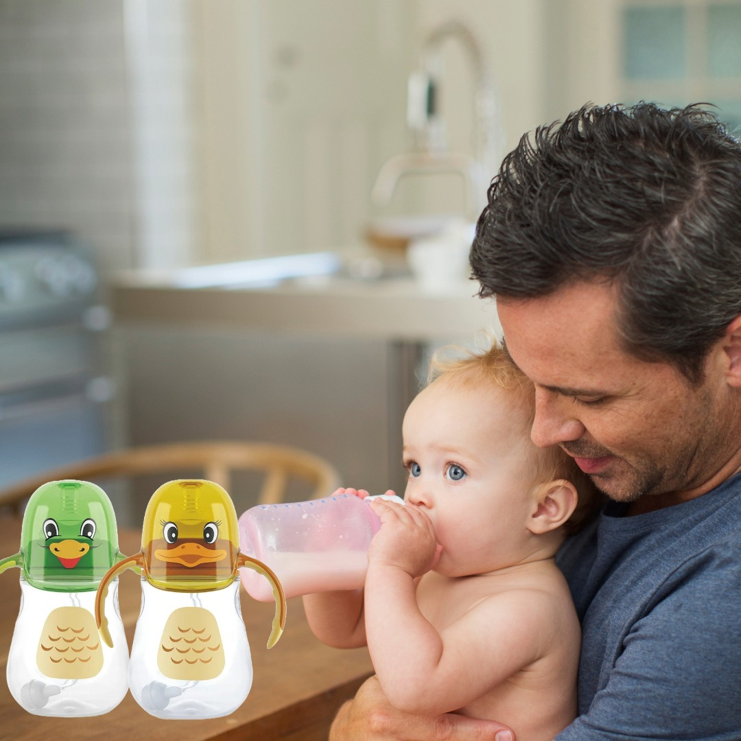 SET 2 MAMADERA AGARRE BOTELLA SILICONA 210 ML BEBES LAU - 6