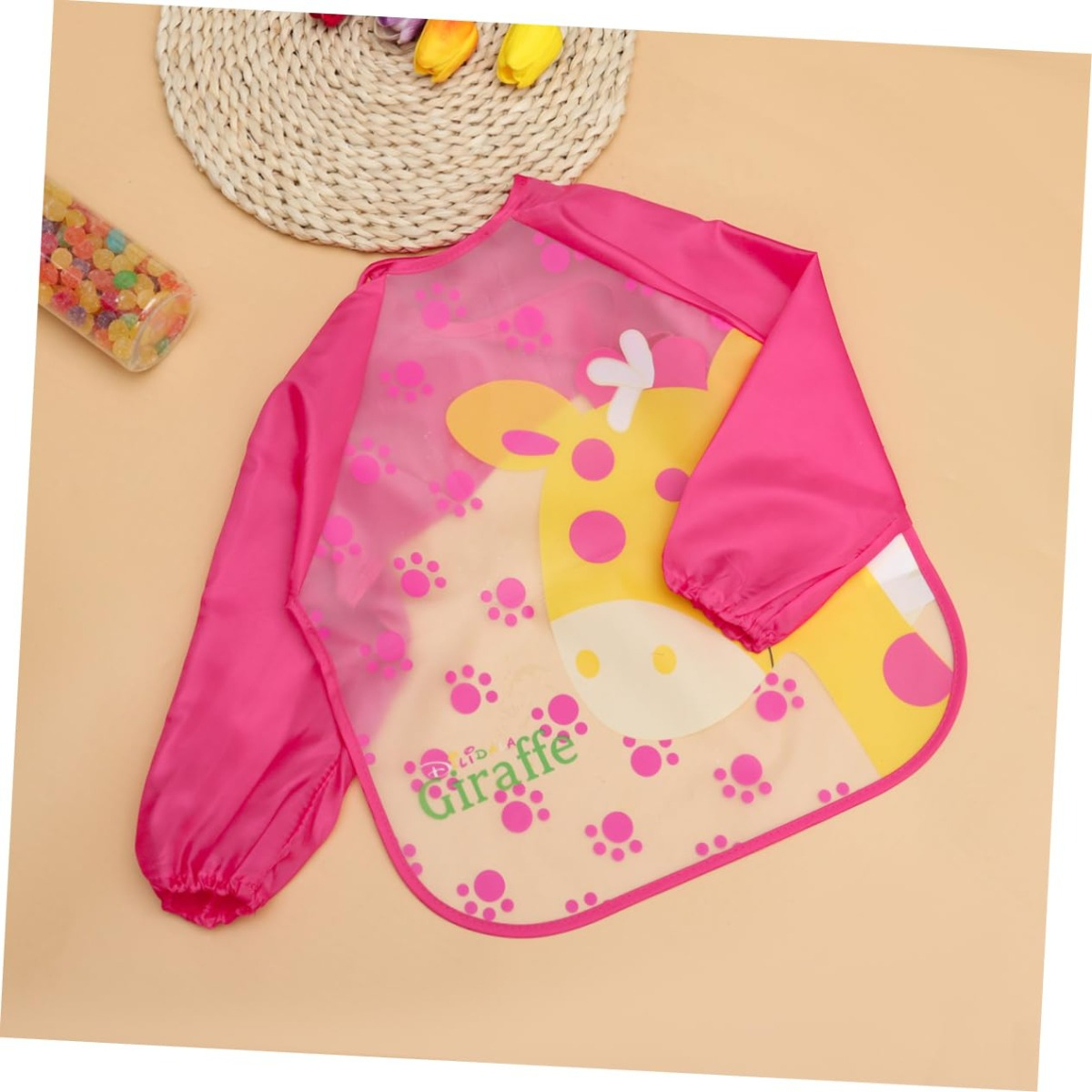 SET 5 BABERO IMPERMEABLE MANGA LARGA PINTURA COCINA NIÑO LAU - 4