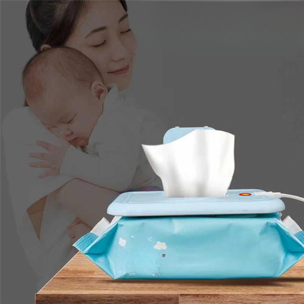CALENTADOR TOALLITAS HUMEDAS BEBE PORTATIL USB TERMICO LAU - 5