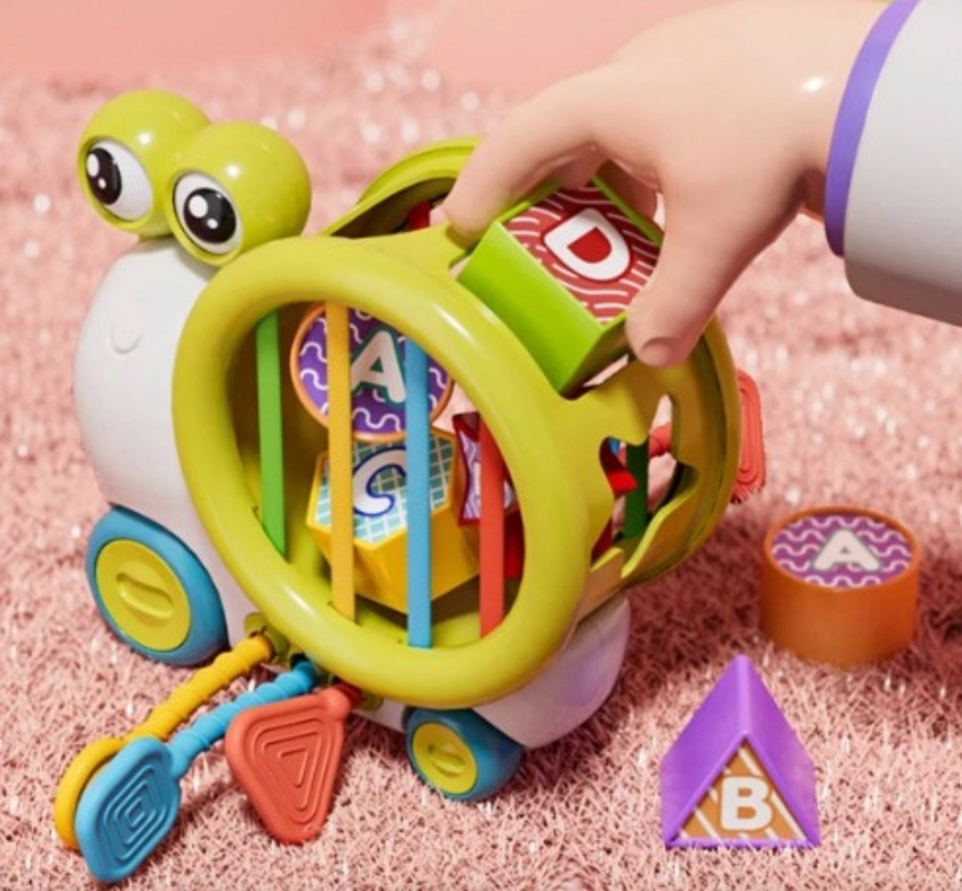 JUGUETE CARACOL BLOQUE LETRAS HABILIDAD MOTORA BEBES LAU - 7