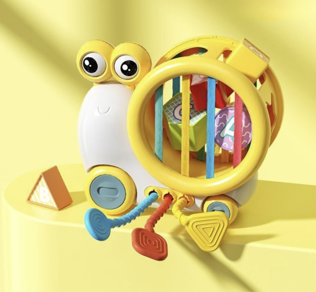 JUGUETE CARACOL BLOQUE LETRAS HABILIDAD MOTORA BEBES LAU - 8