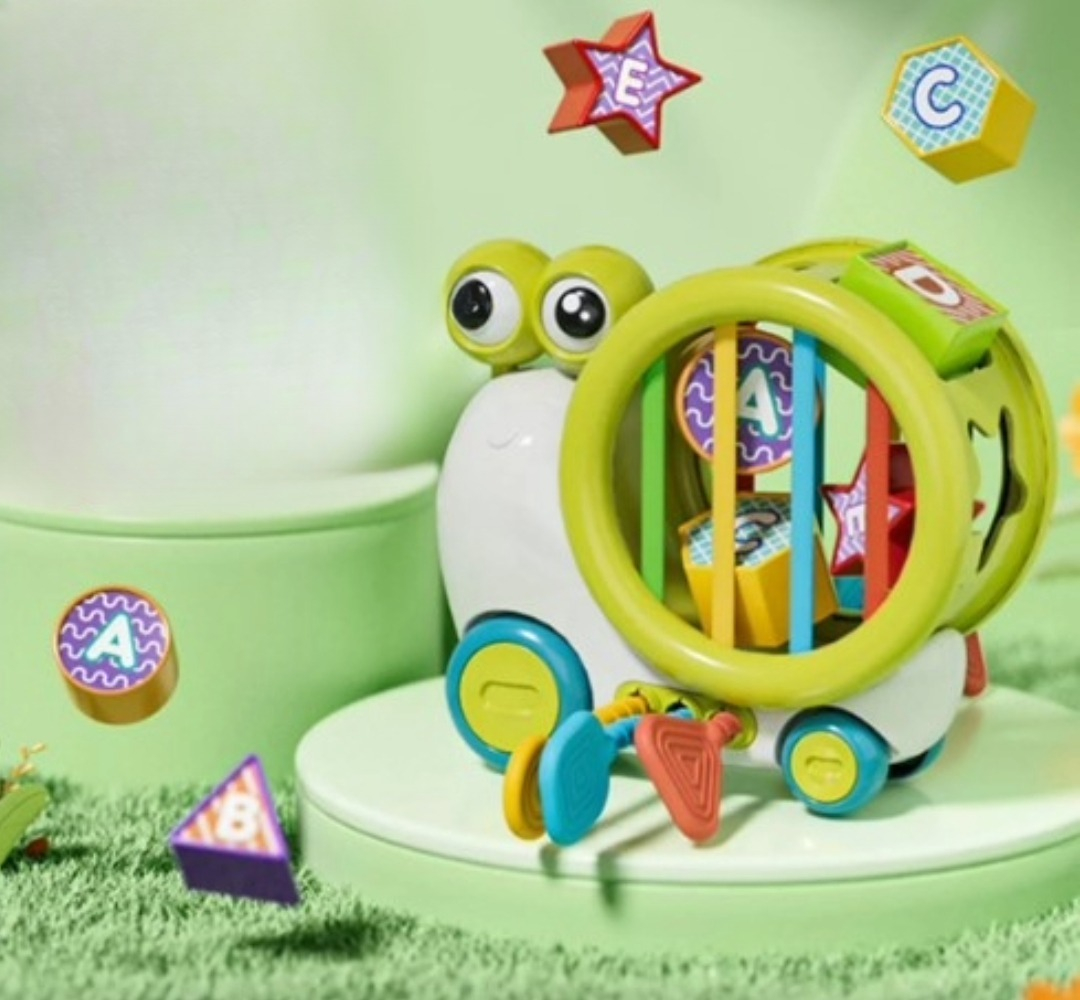 JUGUETE CARACOL BLOQUE LETRAS HABILIDAD MOTORA BEBES LAU - 9