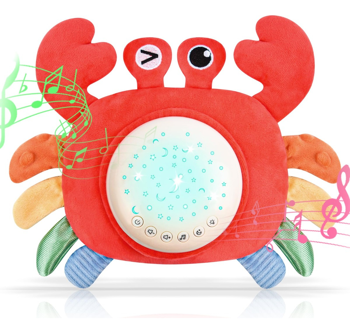 CANGREJO PROYECTOR MUSICAL SENSORIAL INTERACTIVO BEBÉ LAU - 1