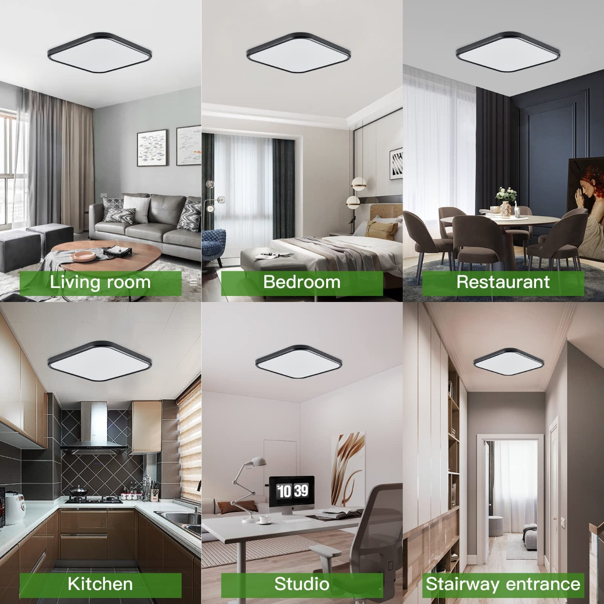 LÁMPARA TECHO EMPOTRADO 26W CUADRADA LED MODERNA LAU - 7