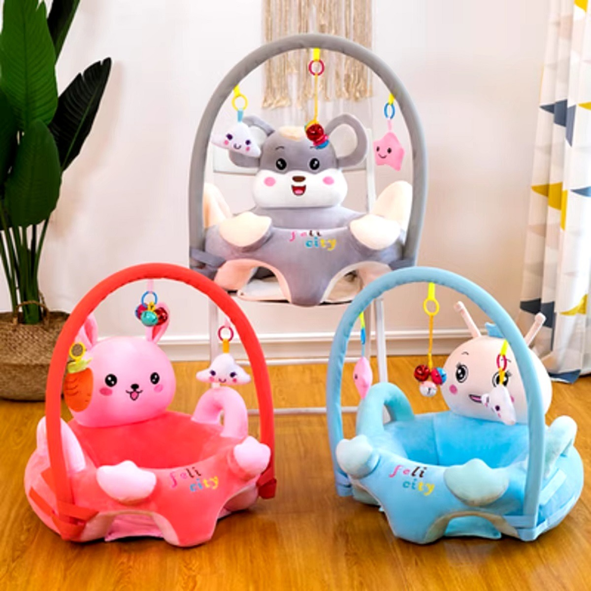 SILLA FELPA EXTRA SUAVE CÓMODA NIDO ANTICAÍDAS NIÑOS LAU - 3