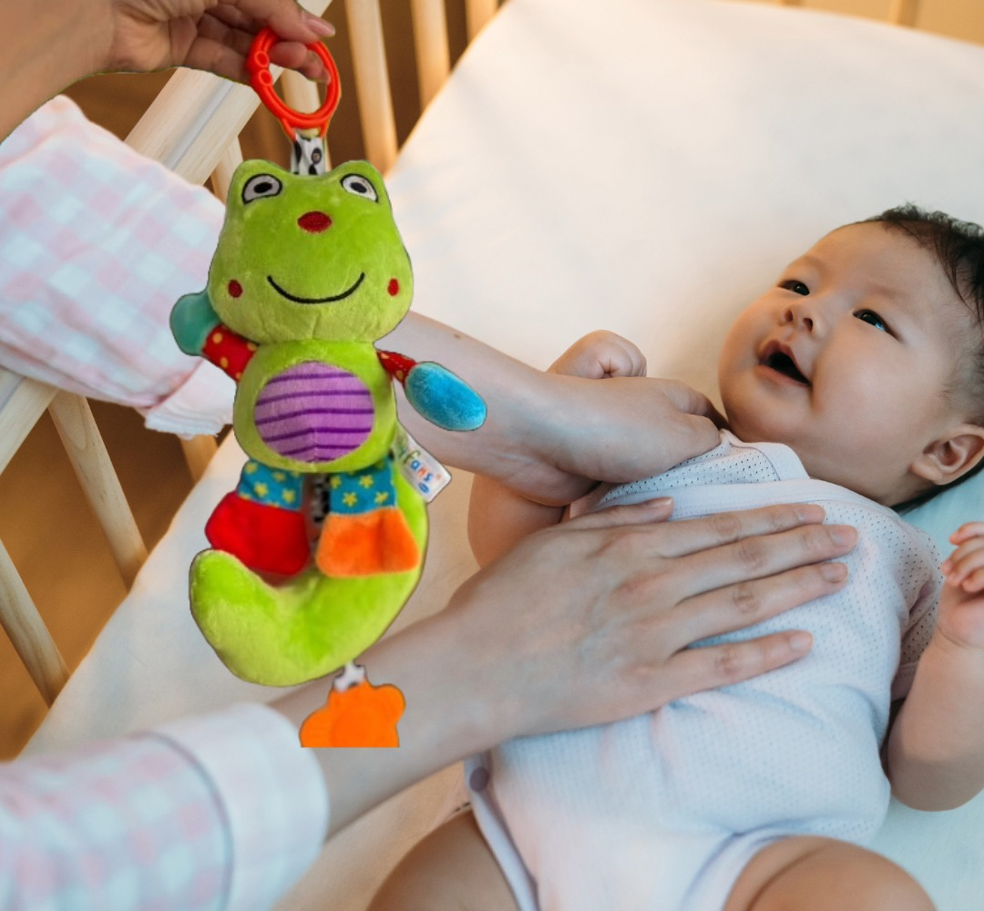 SONAJERO COLGANTE MOVIL DISEÑO CONEJITO BEBE 3-M CUNA LAU - 7