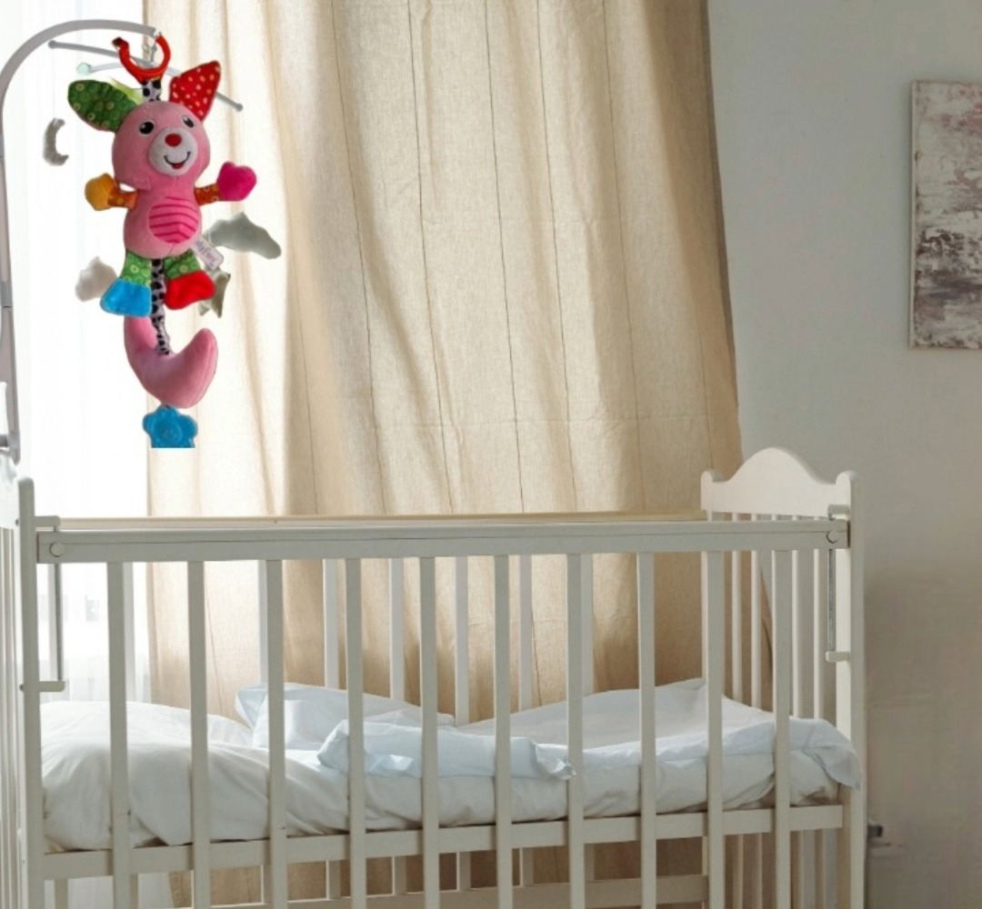 SONAJERO COLGANTE MOVIL DISEÑO CONEJITO BEBE 3-M CUNA LAU - 10