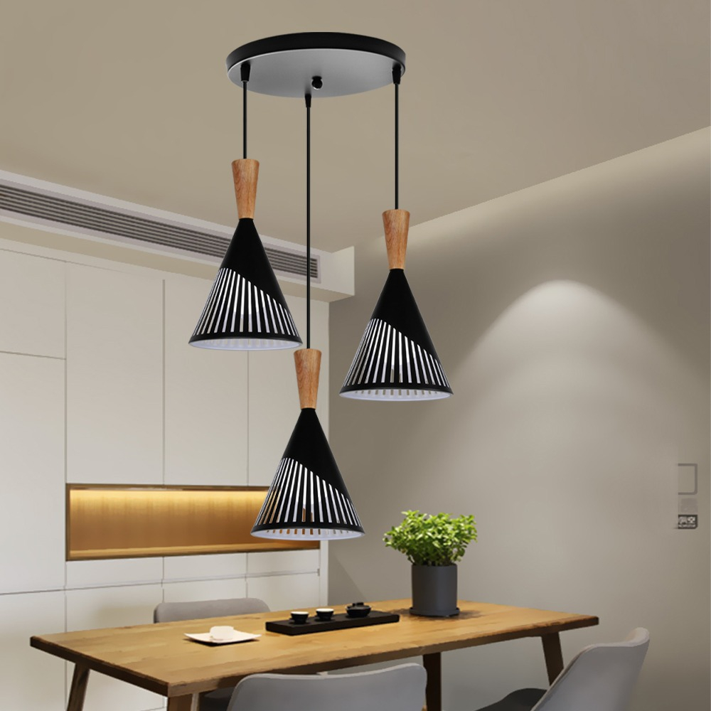 LÁMPARA COLGANTE DECORATIVA AJUSTABLE MESA COMEDOR LAU - 4