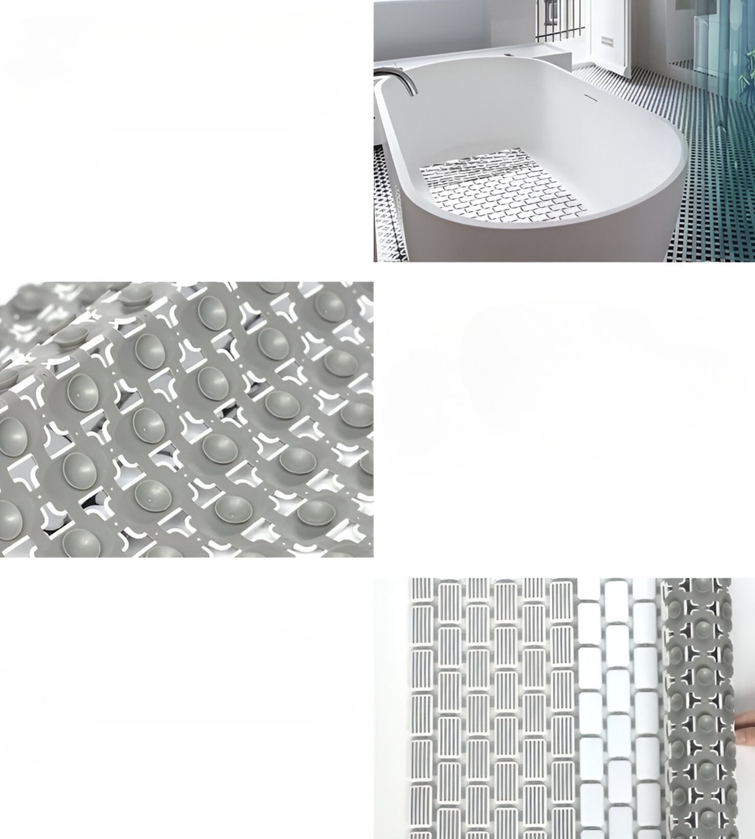 ALFOMBRA BAÑO DUCHA ANTIDESLIZANTE AGUJEROS DRENAJE JHN - 3