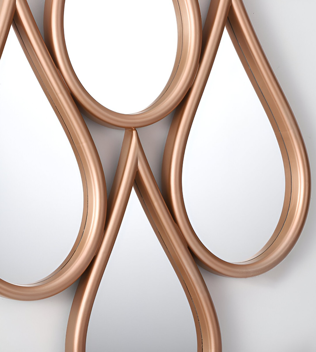 ESPEJO DECORATIVO ENMARCADO ESTILO EUROPEO FORMA GOTAS JHN - 3