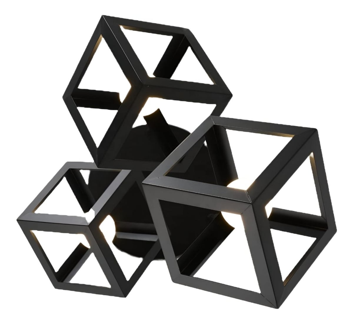 LAMPARA COLGANTE GEOMETRICO CUBO MODERNA HOGAR LAU - 1