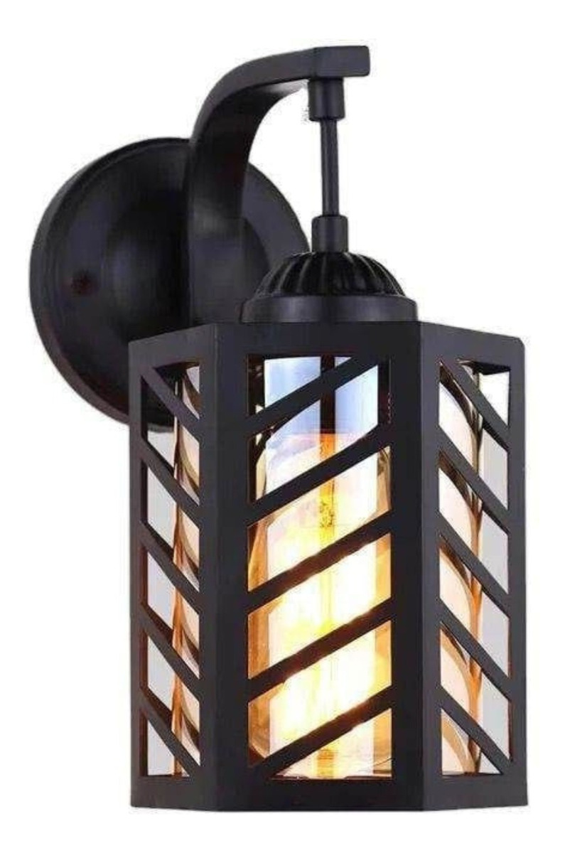 LAMPARA TECHO PARED JAULA HEXAGONAL MODERNA HOGAR LAU - 1