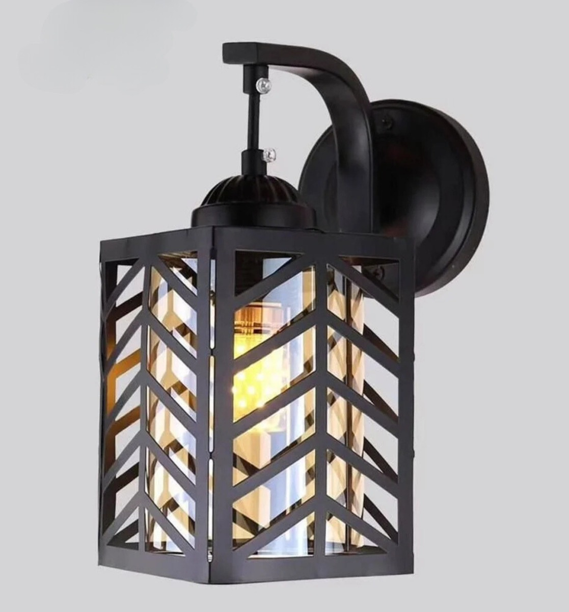 LAMPARA TECHO PARED JAULA HEXAGONAL MODERNA HOGAR LAU - 5