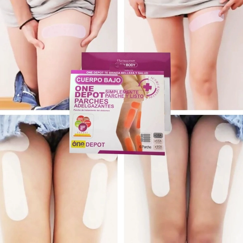 PARCHE ADELGAZANTE REDUCTOR CUERPO BAJO INTENSIVA 5 PACK JHN - 5